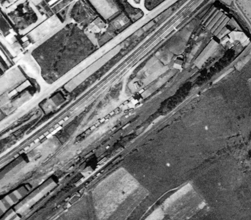 Vista aérea en 1954